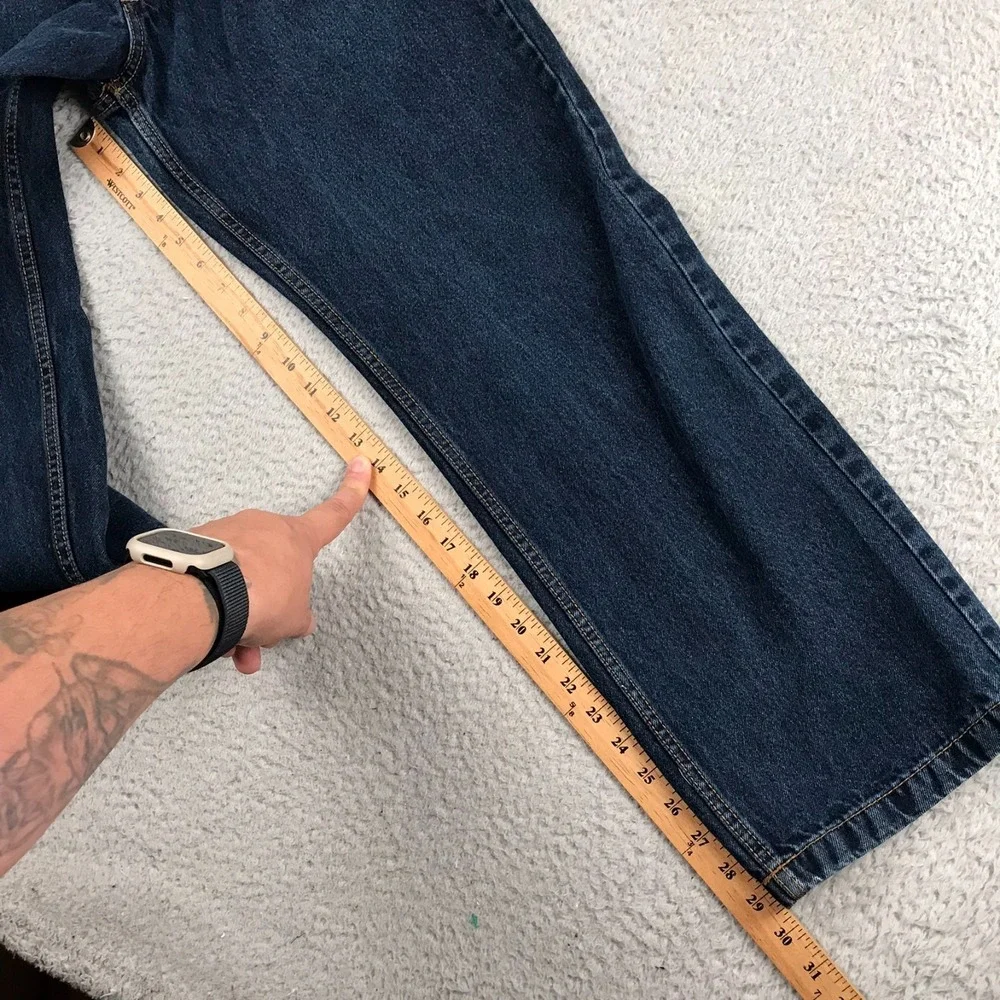 Southpole Jeans Mens 30 (29x29) Dark Wash Baggy Straight Vintage Y2K Hip Hop